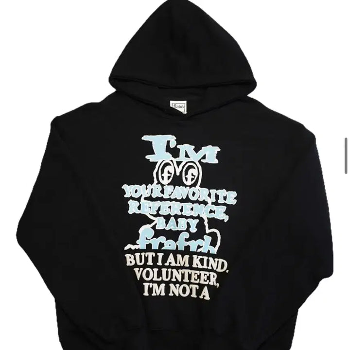 [BUNJANG] Praprap Graphic Hoodie Black S / 프라프랍 그래픽 후드티셔츠 블랙 S
