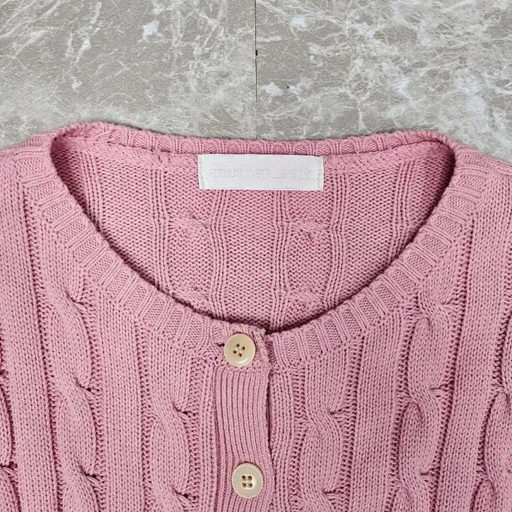 [BUNJANG] J.L.F. Powderly Cable Knit Cardigan / 제이엘프 파우더리 케이블 니트 가디건