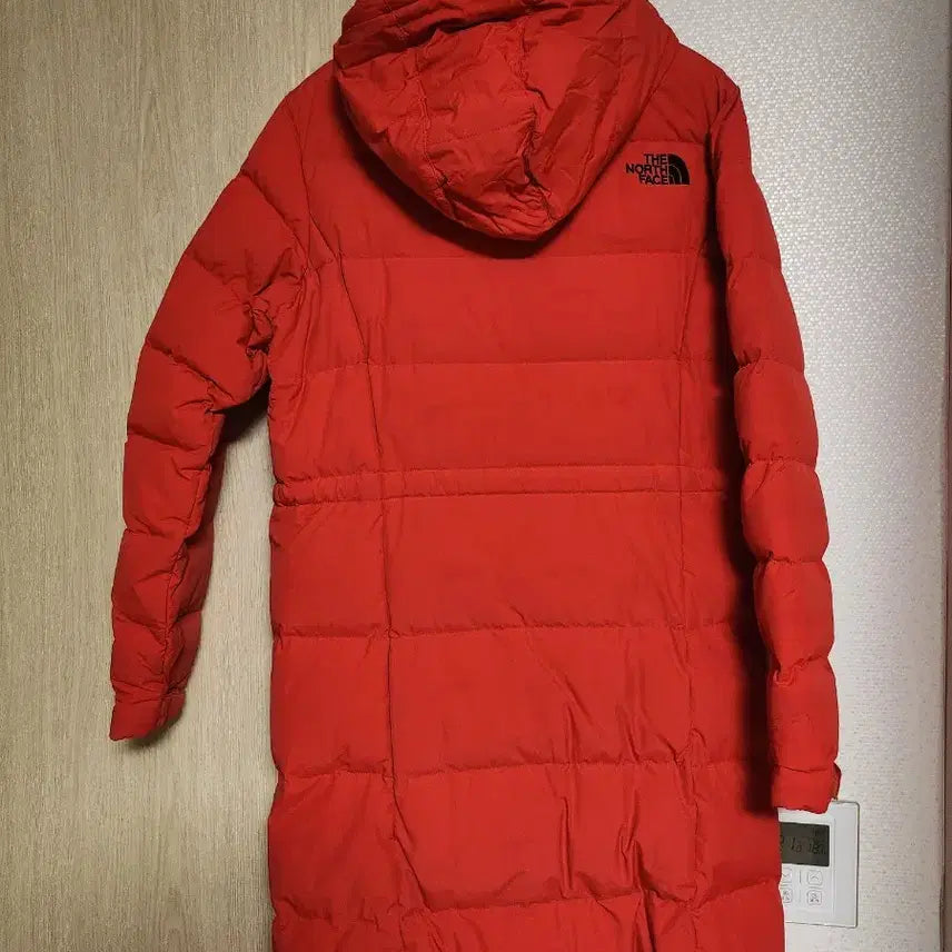 [BUNJANG] North Face Red Long Padded Jacket / 노스페이스 빨간색 롱패딩