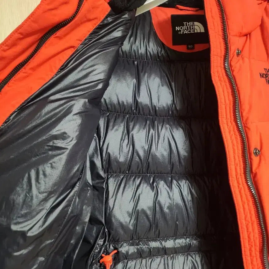 [BUNJANG] North Face Red Long Padded Jacket / 노스페이스 빨간색 롱패딩