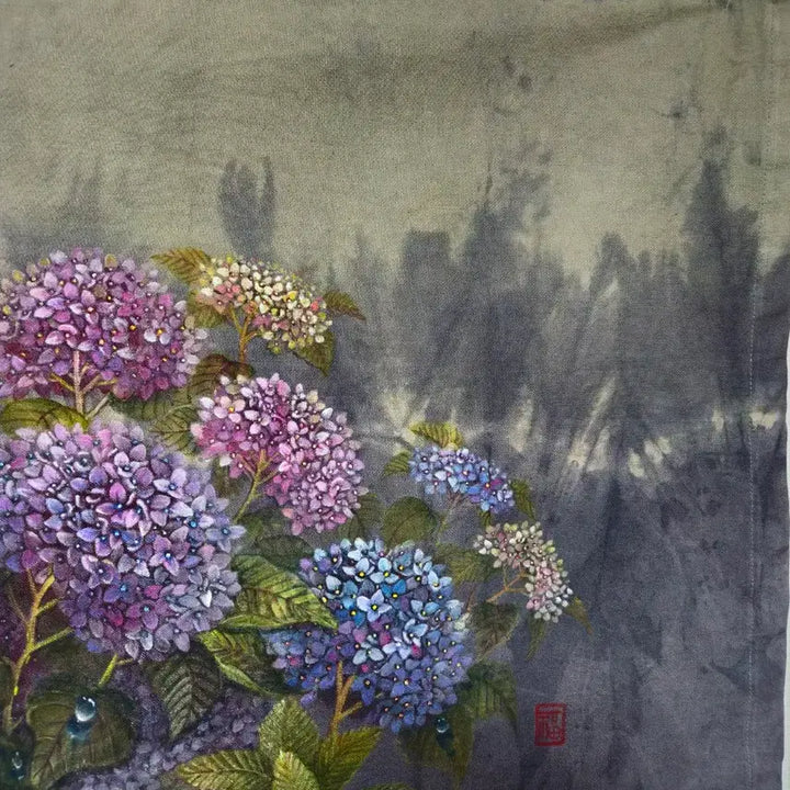 [SOLD OUT] 천연염색에 수국다용도그림