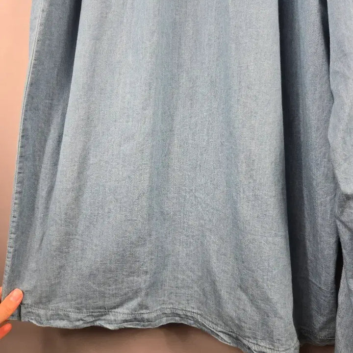 [BUNJANG] Bose 멜빵 Denim Jumpsuit / [무료배송]스모킹 밴딩 멜빵 맥시 레이온 데님 청 점프수트