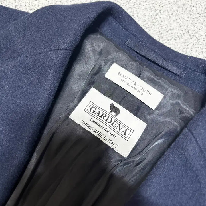 [BUNJANG] Beauty & Youth Gardena Wool Navy Single Coat / M) 뷰티 앤 유스 이태리 GARDENA 울 네이비 싱글 코트