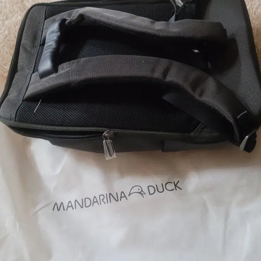 [BUNJANG] Mandarina Duck Black Backpack Unisex New / 만다리나덕 블랙 백팩 남녀공용 가방(새상품)