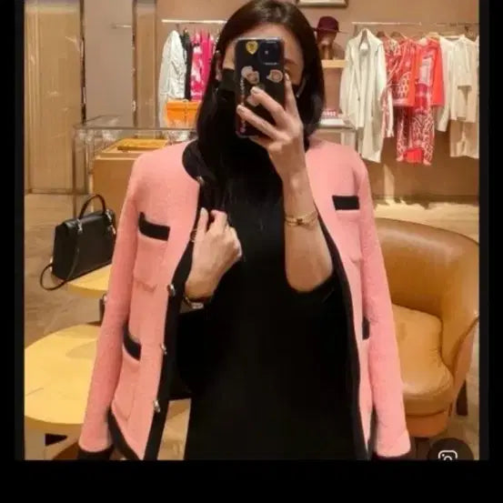 [BUNJANG] Fresh Label Pink Jacket / 프레쉬라벨 핑크 자켓