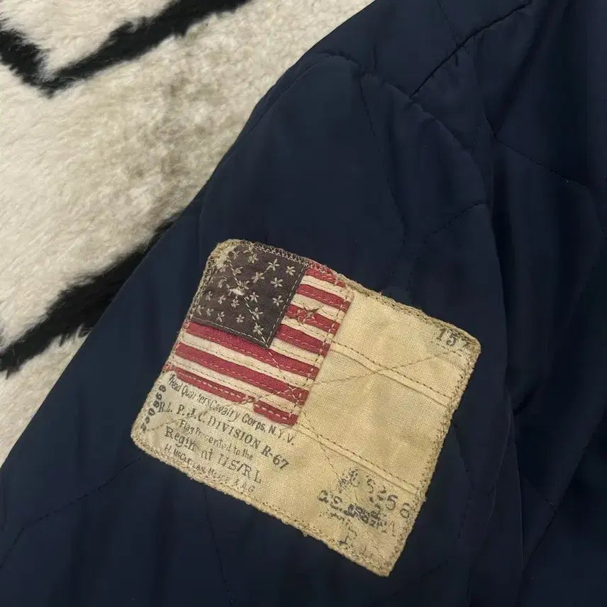 [BUNJANG] Polo Jeans Oversized Quilted Blouson Jacket - Navy / [S]폴로진스 오버핏 퀄팅 블루종 자켓/네이비