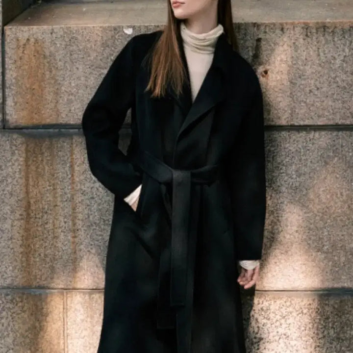 [BUNJANG] Frontrow Cashmere Coat Black (S Size) / 새상품) 프런트로우 캐시미어 코트 블랙  s사이즈