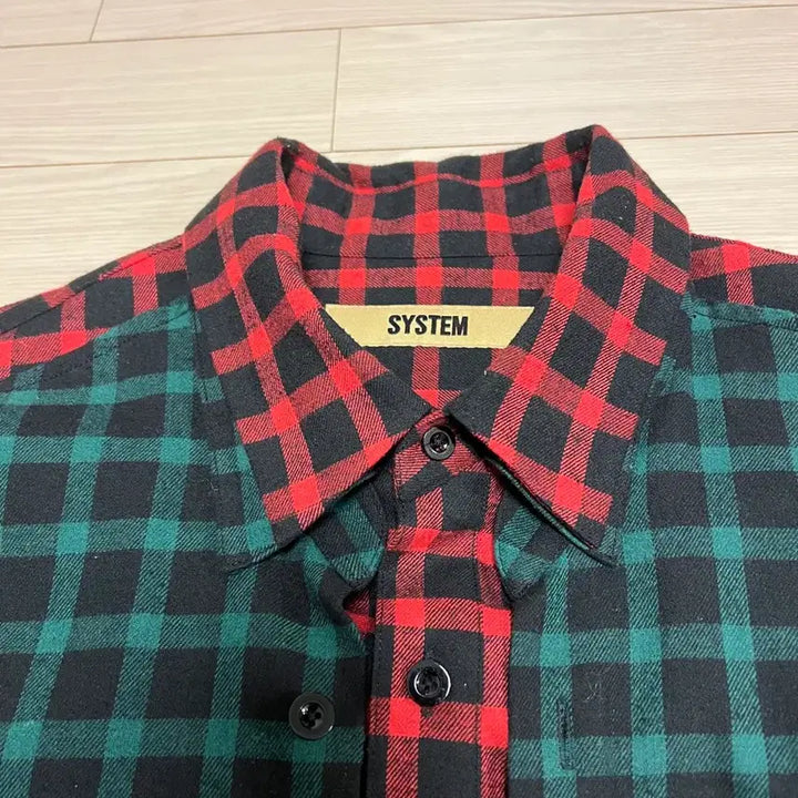 [BUNJANG] SYSTEM HOMME Layered Check Overshirt Jacket / SYSTEM HOMME 19F/W 컬렉션 레이어드 체크 오버핏 셔츠