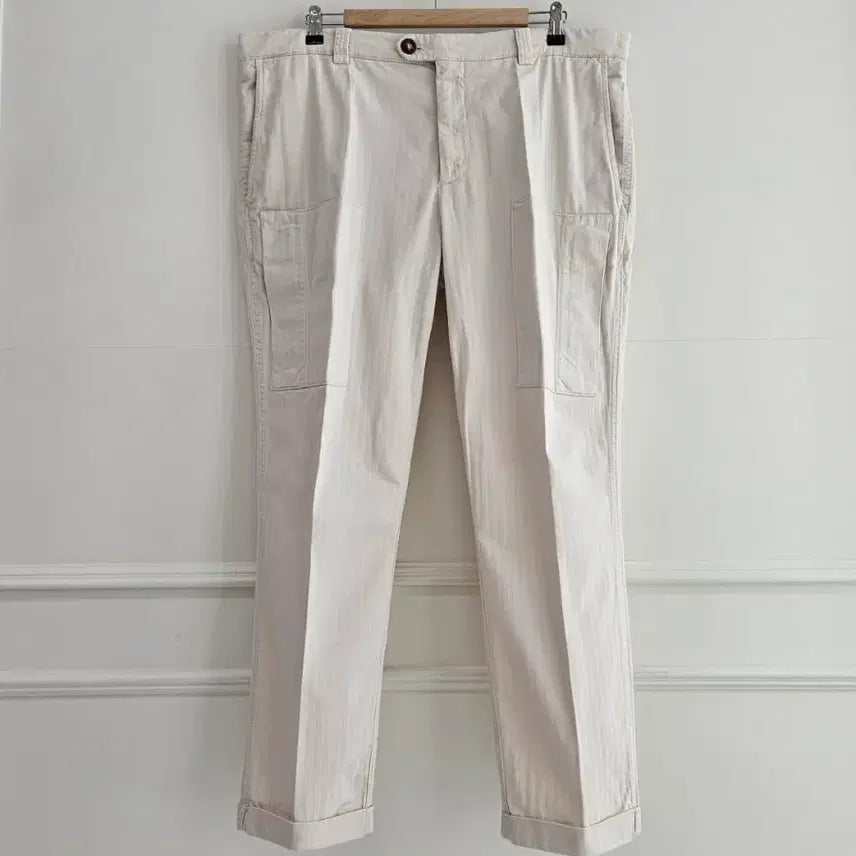 [BUNJANG] Brunello Cucinelli Herringbone Cargo Pants / 브루넬로 쿠치넬리 헤링본 앞포켓 카고 팬츠 [ 로로피아나 브리오니 에르메