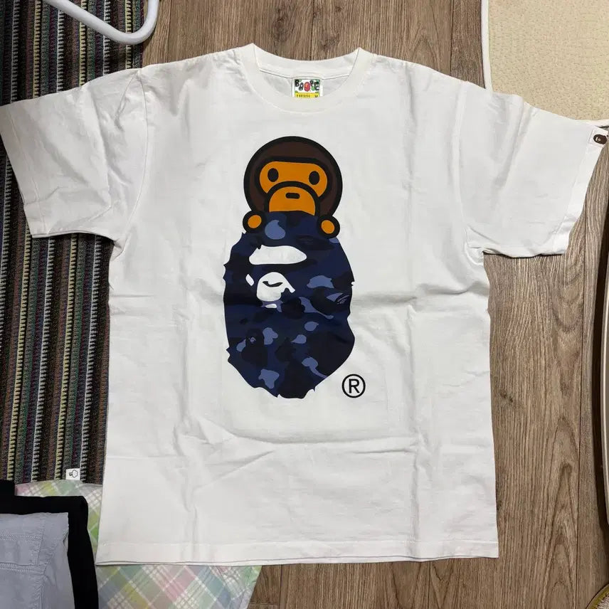 [BUNJANG] BAPE Milo Camo T-shirt M / 베이프 마일로 카모반팔티M