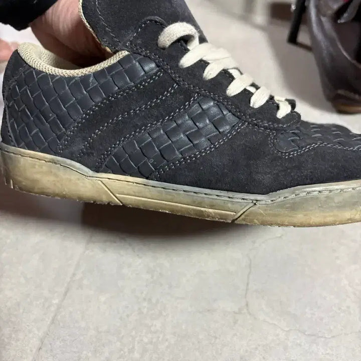 [BUNJANG] Bottega Veneta Leather Sneakers / 정품 보테가베네타 가죽 스니커즈 팝니다