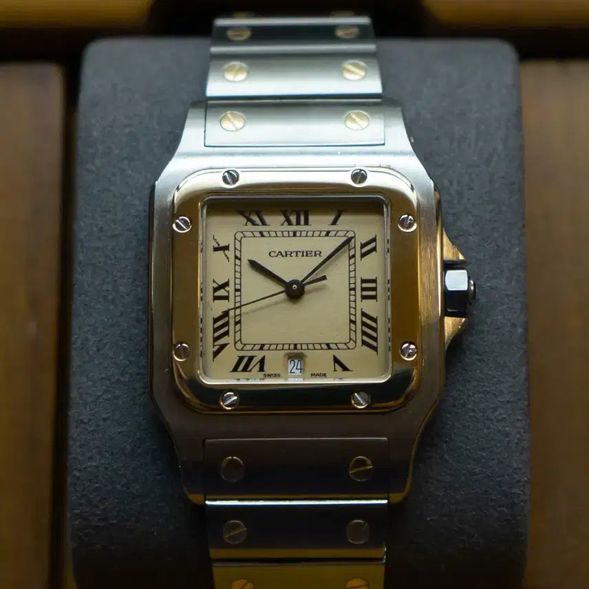 [BUNJANG] Cartier Santos Galbee LM Two-Tone Watch / [풀구성] 까르띠에 산토스 갈베 LM 콤비 시계