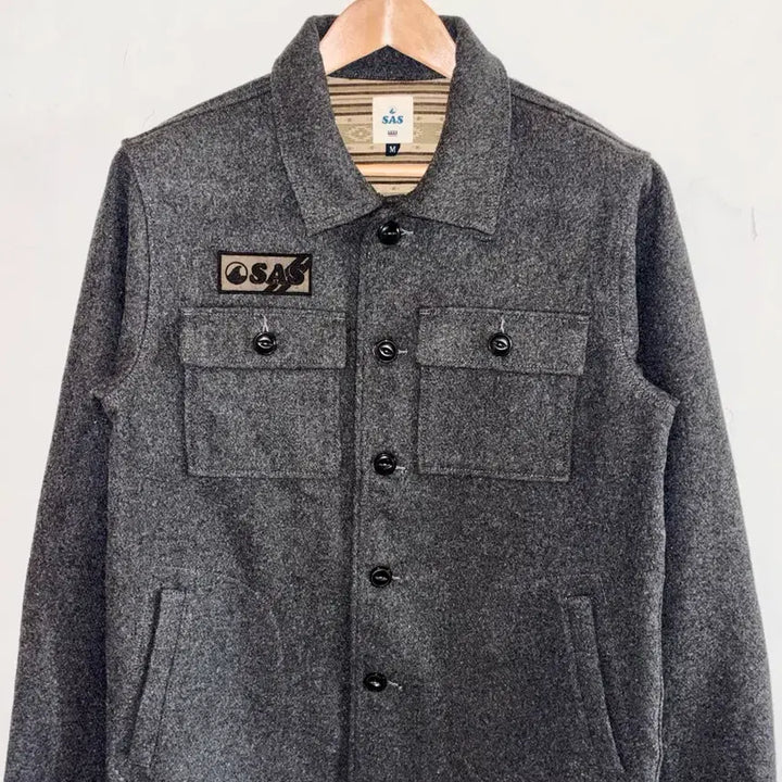 [BUNJANG] SAS Grey Wool Jacket / SAS 울 자켓 / Grey