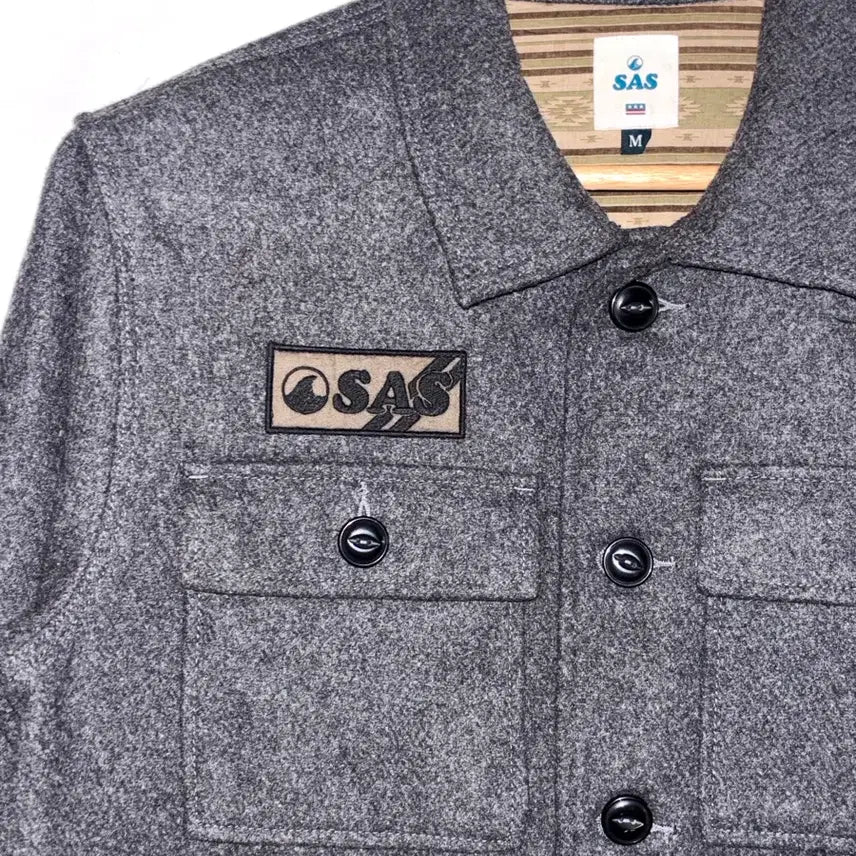 [BUNJANG] SAS Grey Wool Jacket / SAS 울 자켓 / Grey