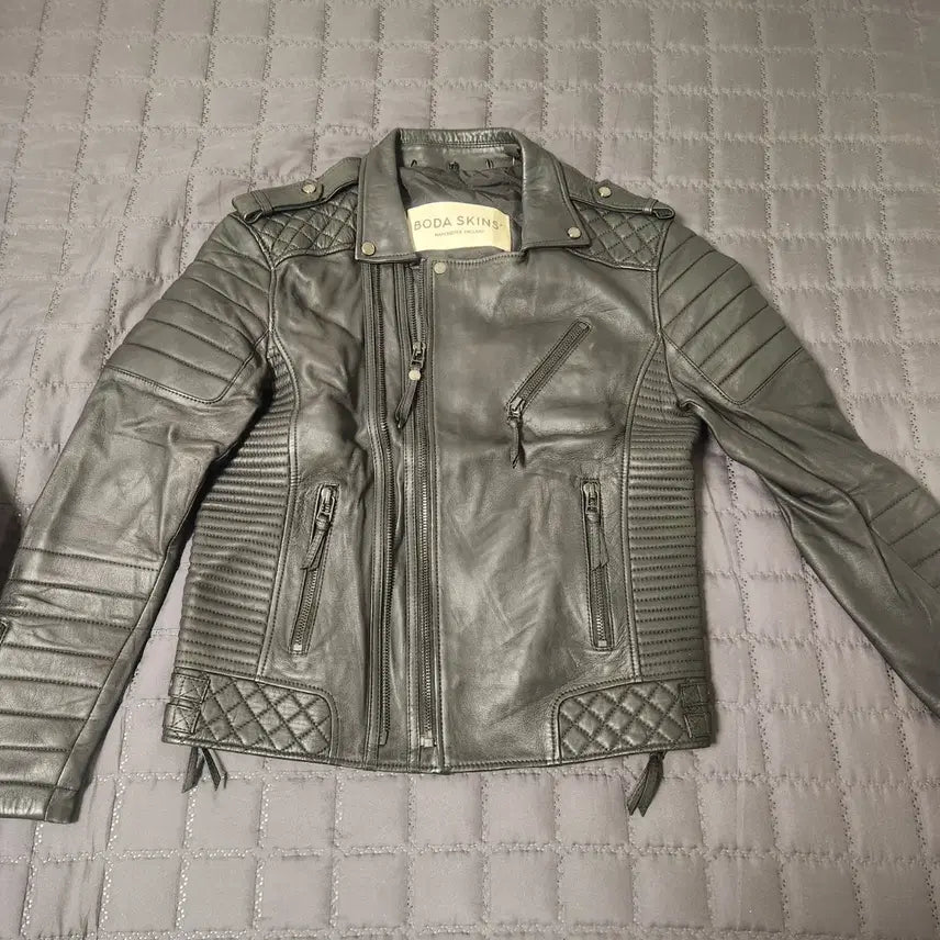 [BUNJANG] BODA SKINS Kay Michaels Leather Jacket / 100 )BODA SKINS 보다스킨스 가죽 라이더 자켓