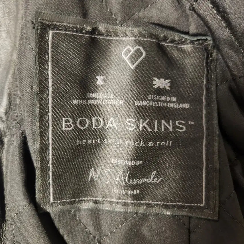 [BUNJANG] BODA SKINS Kay Michaels Leather Jacket / 100 )BODA SKINS 보다스킨스 가죽 라이더 자켓