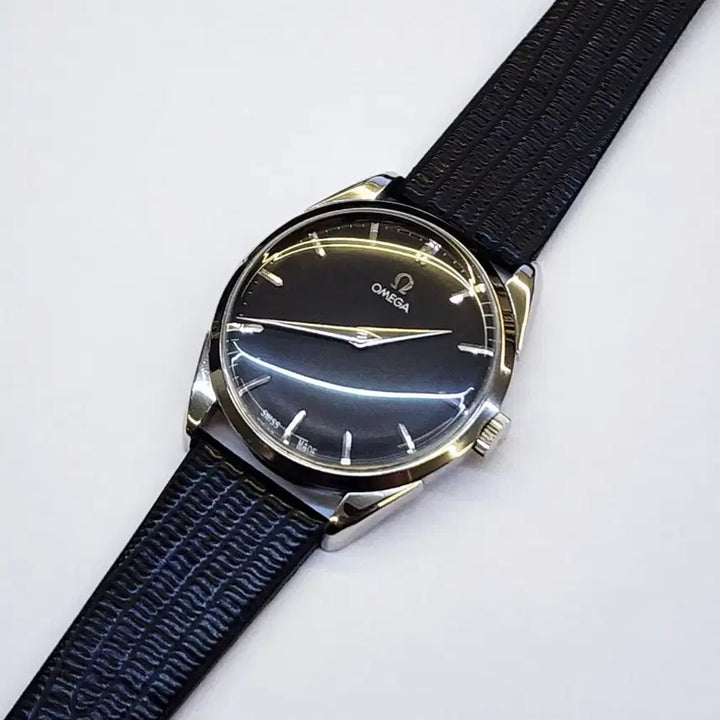 [BUNJANG] Omega Men's Black Mechanical Watch / 신품급 정품 오메가 남성용 검정색 태엽 시계