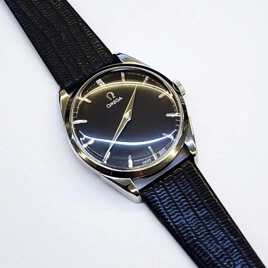 [BUNJANG] Omega Men's Black Mechanical Watch / 신품급 정품 오메가 남성용 검정색 태엽 시계