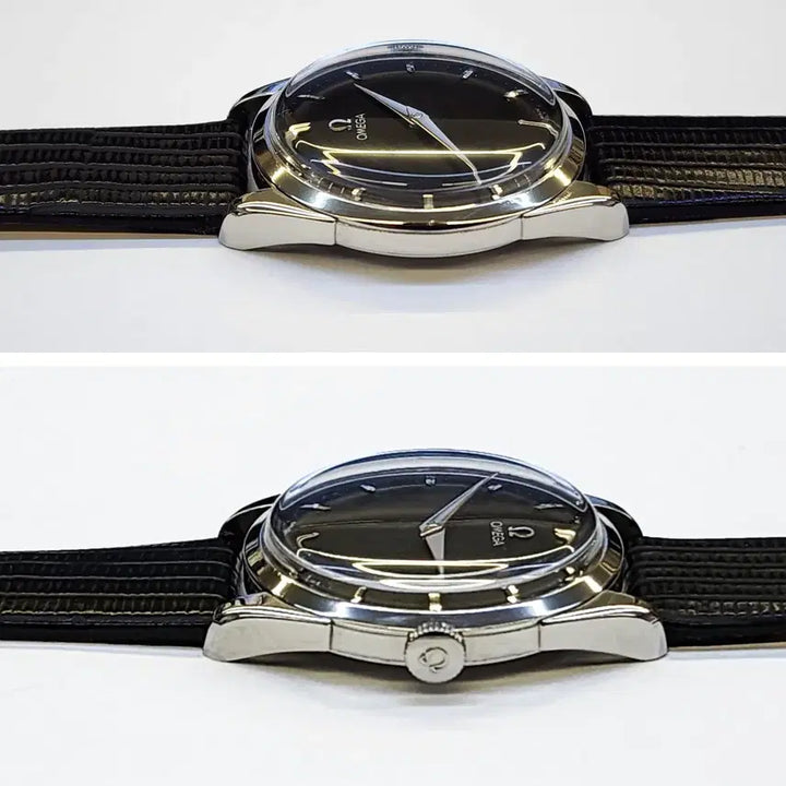 [BUNJANG] Omega Men's Black Mechanical Watch / 신품급 정품 오메가 남성용 검정색 태엽 시계