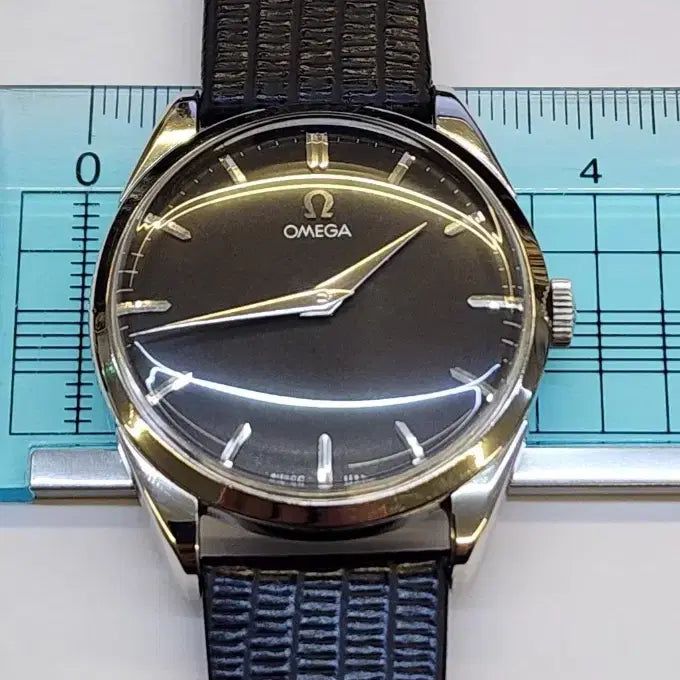 [BUNJANG] Omega Men's Black Mechanical Watch / 신품급 정품 오메가 남성용 검정색 태엽 시계