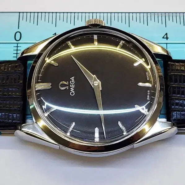 [BUNJANG] Omega Men's Black Mechanical Watch / 신품급 정품 오메가 남성용 검정색 태엽 시계