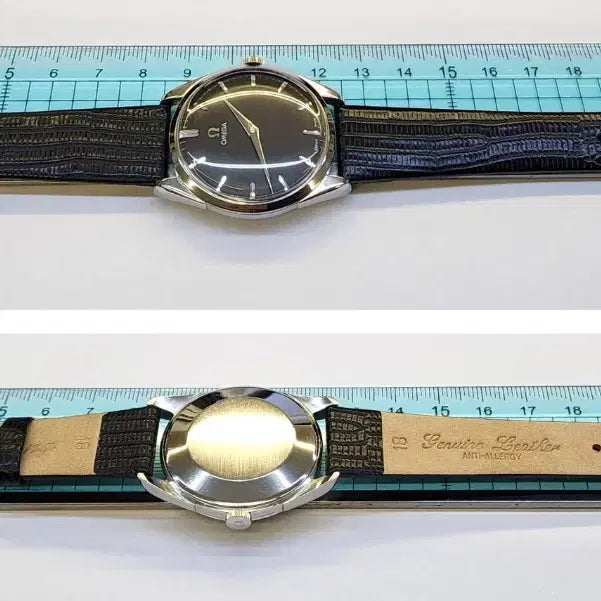 [BUNJANG] Omega Men's Black Mechanical Watch / 신품급 정품 오메가 남성용 검정색 태엽 시계