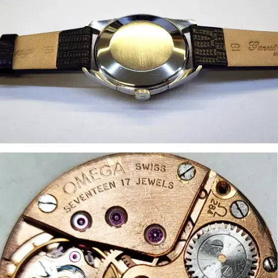 [BUNJANG] Omega Men's Black Mechanical Watch / 신품급 정품 오메가 남성용 검정색 태엽 시계