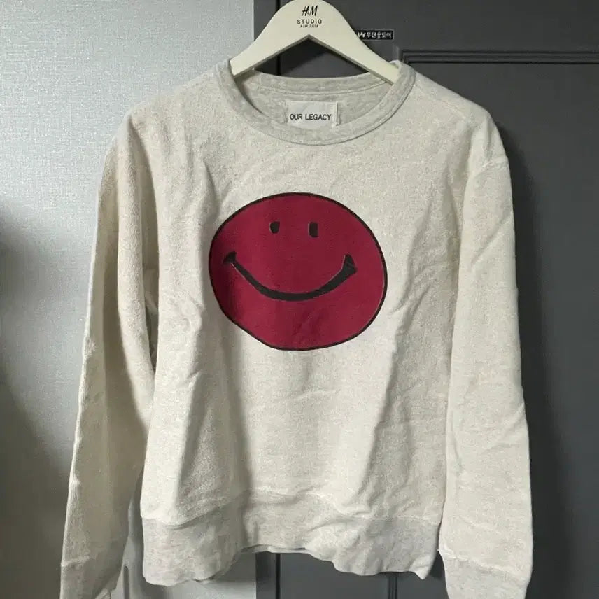 [BUNJANG] Our Legacy Reversible Smile Sweatshirt / 아워레가시 ourlegacy 리버시블 스마일 맨투맨