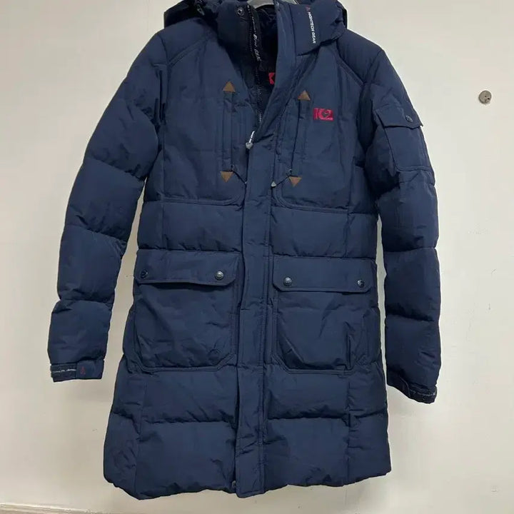 [BUNJANG] K2 Navy Women's Long Down Jacket / K2 네이비 여성 덕다운 롱패딩 점퍼