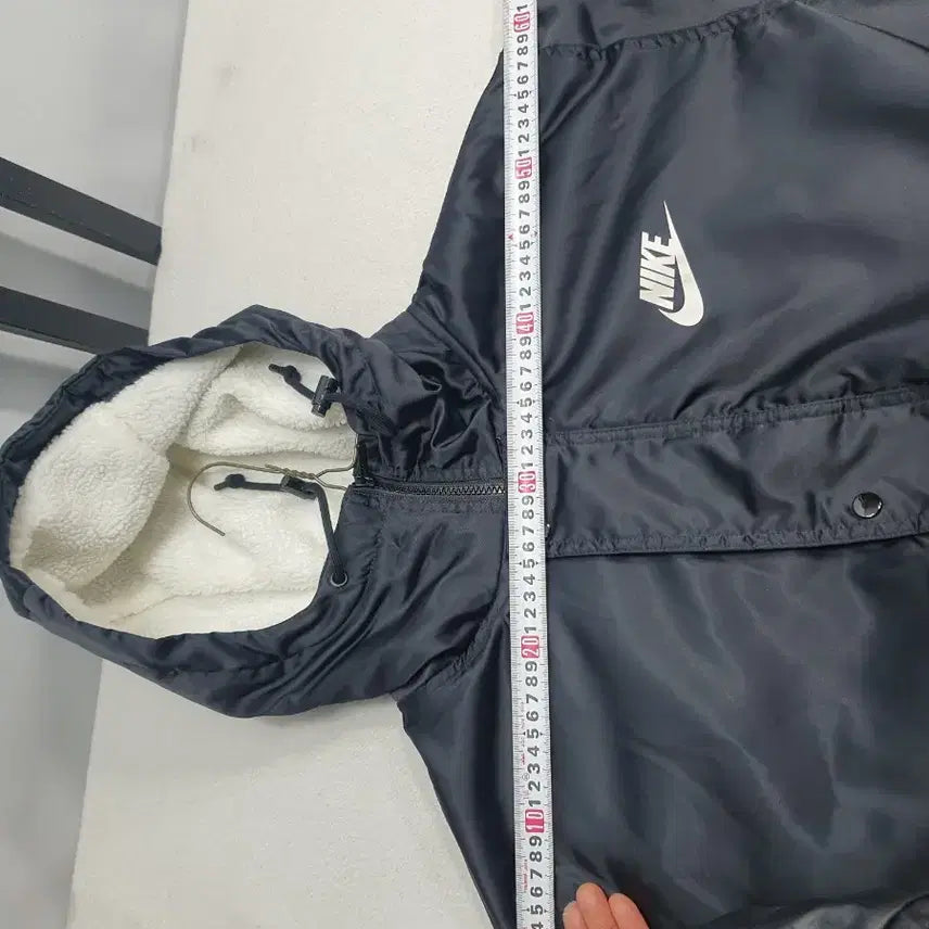 [BUNJANG] Nike Long Padded Jacket Synthetic Fill Black XL / 나이키 롱패딩 합성필 양털안감 돕바 벤치 파카 블랙 xl