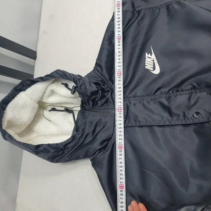 [BUNJANG] Nike Long Padded Jacket Synthetic Fill Black XL / 나이키 롱패딩 합성필 양털안감 돕바 벤치 파카 블랙 xl