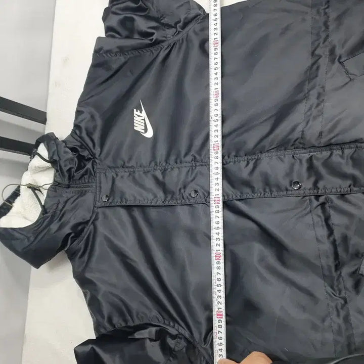 [BUNJANG] Nike Long Padded Jacket Synthetic Fill Black XL / 나이키 롱패딩 합성필 양털안감 돕바 벤치 파카 블랙 xl