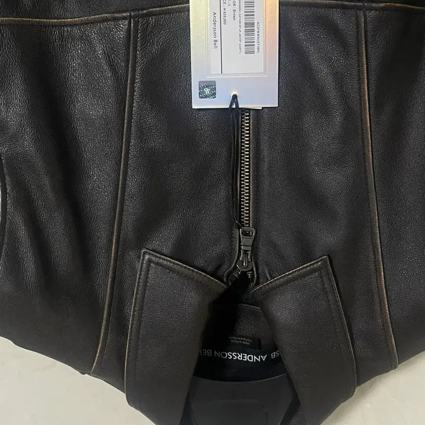 [BUNJANG] Andersson Bell Leather Jacket (Size L) / [새제품]앤더슨벨 가죽자켓 awa571u / L사이즈
