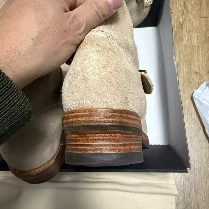 [BUNJANG] Visvim T.W.O Boots Folk Sand M9 / 국내배송[M9]비즈빔23SS T.W.O Boots 투부츠 샌드 엔지니어