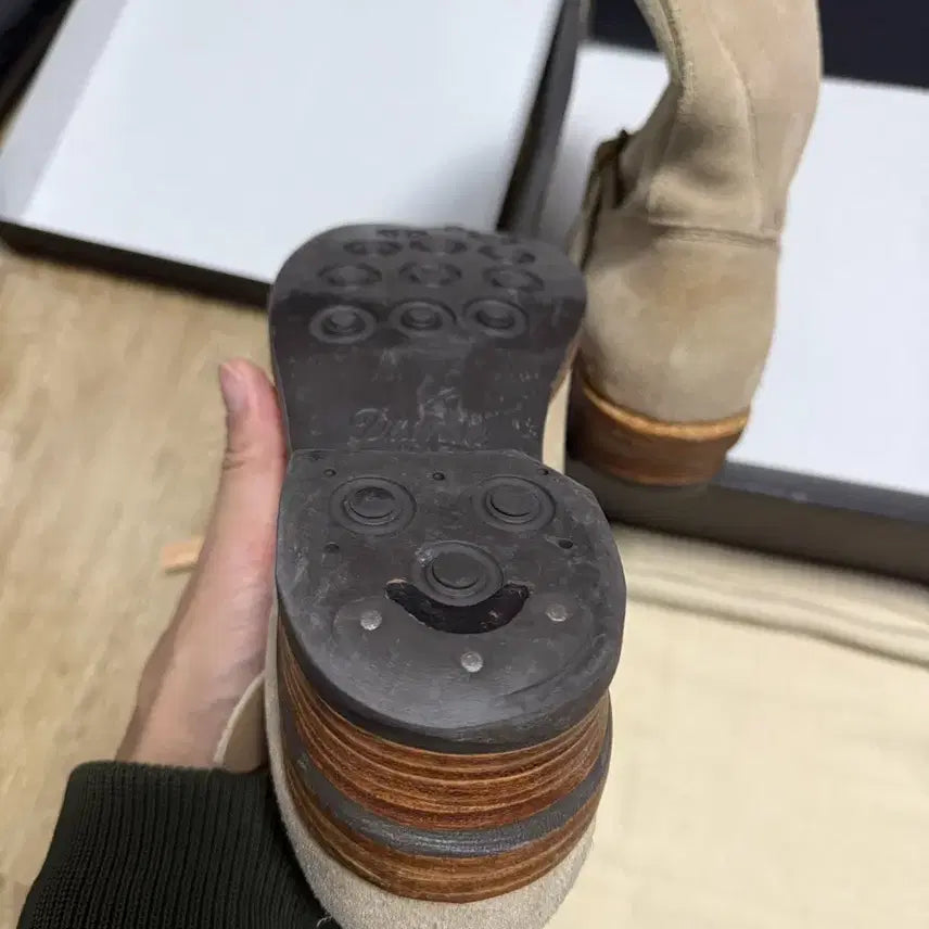 [BUNJANG] Visvim T.W.O Boots Folk Sand M9 / 국내배송[M9]비즈빔23SS T.W.O Boots 투부츠 샌드 엔지니어