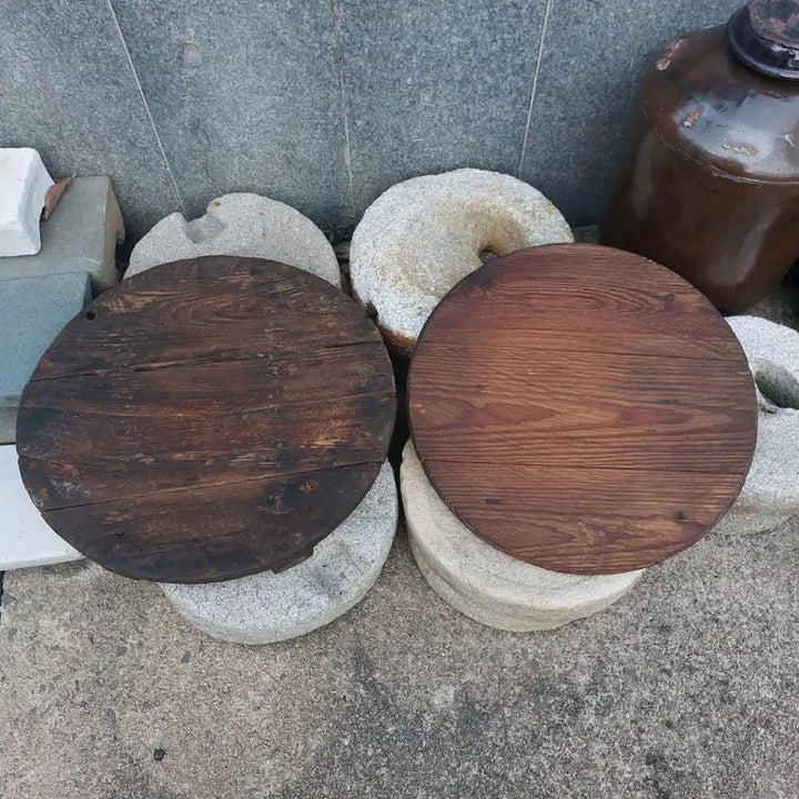 [BUNJANG] Antique Wooden Lid / 옛날  나무 덮개. 뚜껑-  근대사. 만물당 .소품용