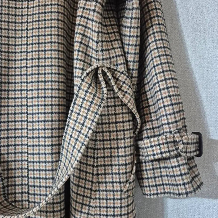 [BUNJANG] Max Mara Check Long Coat / Max Mara 체크 롱 코트