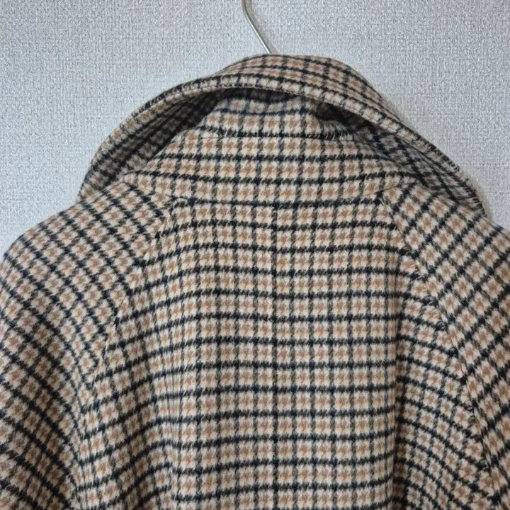 [BUNJANG] Max Mara Check Long Coat / Max Mara 체크 롱 코트