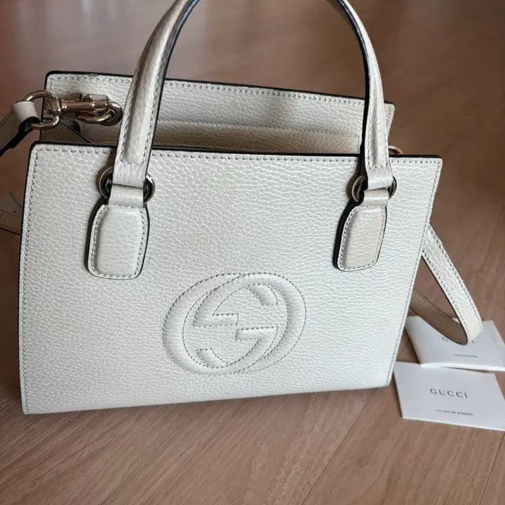 [BUNJANG] Gucci Soho Top Handle Bag Ivory / 구찌 소호 탑핸들 아이보리