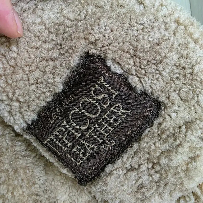 [BUNJANG] Harley-Davidson Brown Leather Shearling Jacket / 할리데이비슨 무스탕 자켓 브라운리얼 가죽