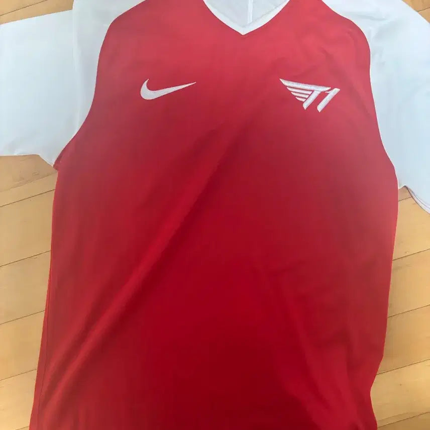 [BUNJANG] Nike T1 Red T-Shirt / 나이키 t1 유니폼