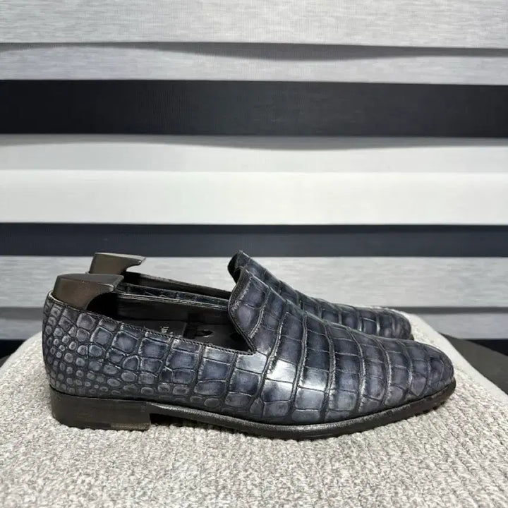 [BUNJANG] Berluti Crocodile Leather Loafers / 벨루티 악어가죽 로퍼