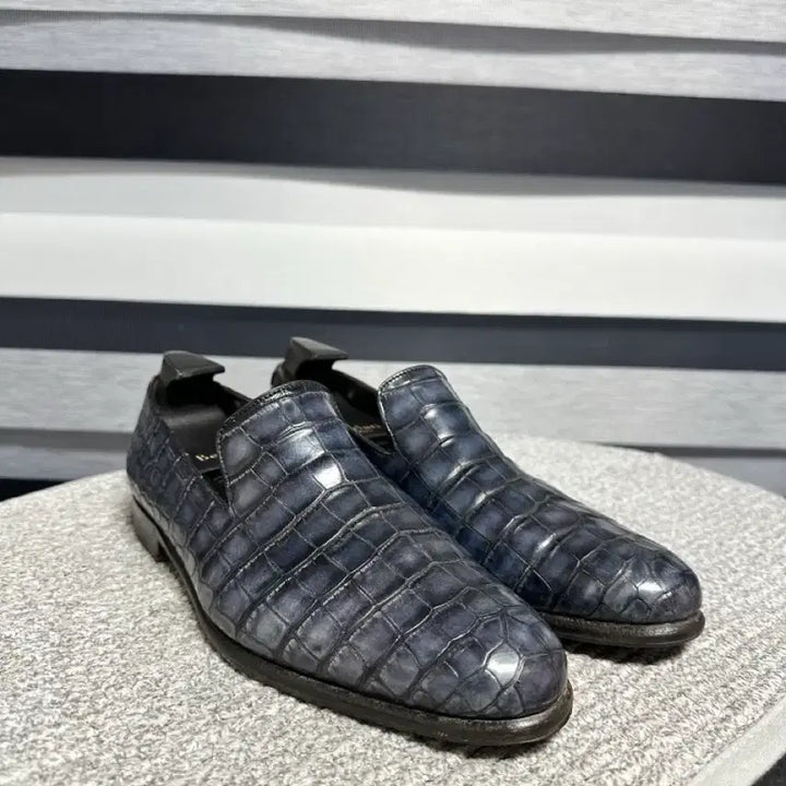 [BUNJANG] Berluti Crocodile Leather Loafers / 벨루티 악어가죽 로퍼