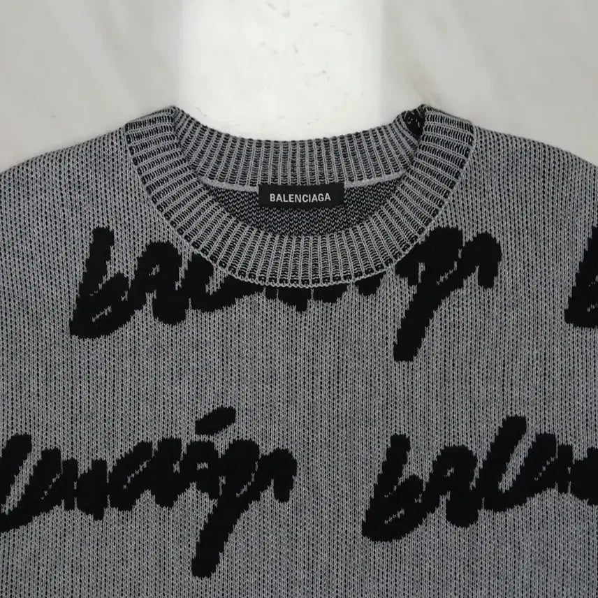 [BUNJANG] Balenciaga Round Knit Top (XS) / [새상품급 남성 여성공용 좋아요] 발렌시아가 면 라운드 니트 XS 사이즈