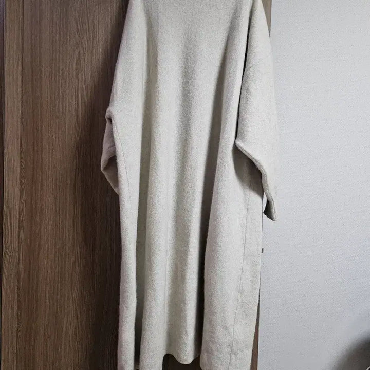 [BUNJANG] Fox Shawl Long Knit Coat / 폭스 숄 롱니트 코트