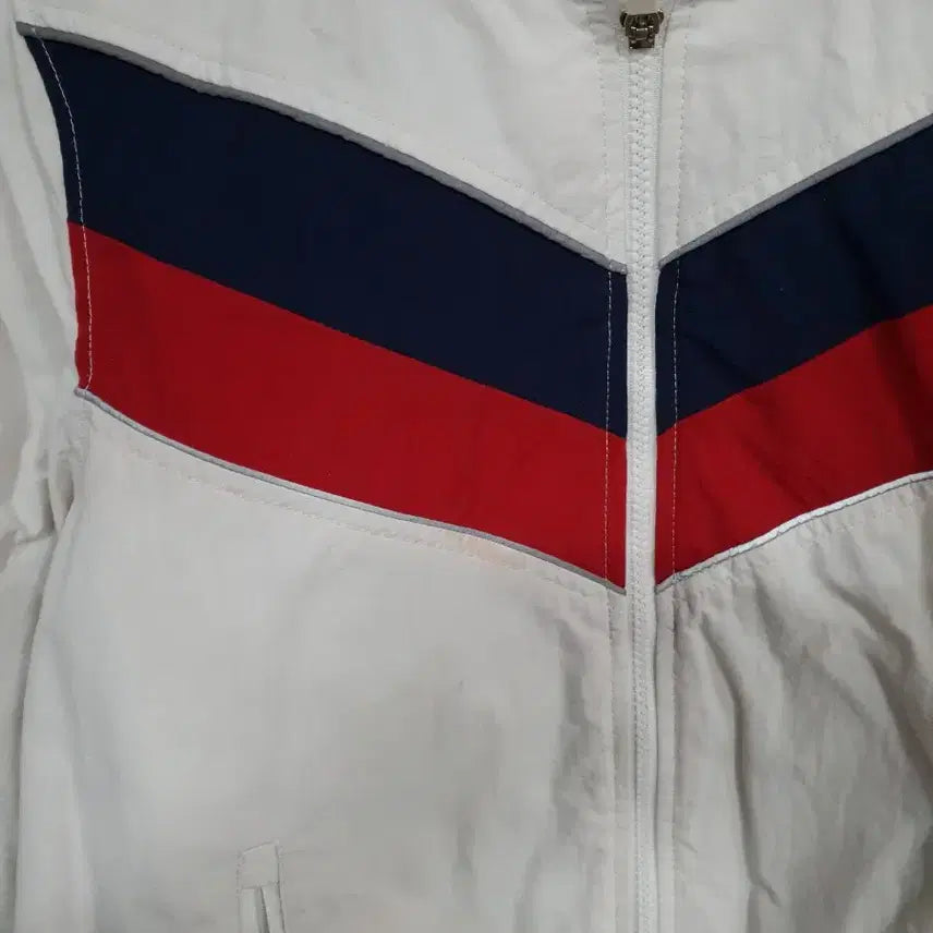 [BUNJANG] Tommy Hilfiger White Windbreaker Jacket / 타미힐피거 M 화이트 후드 바람막이