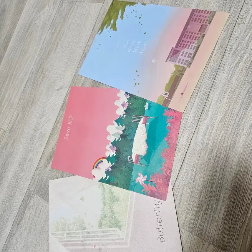 [BUNJANG] BTS Graphic Lyrics Photobook - Save Me, You Never Walk Alone, Butterfly Versions / BTS GRAPHIC LYRICS 3가지