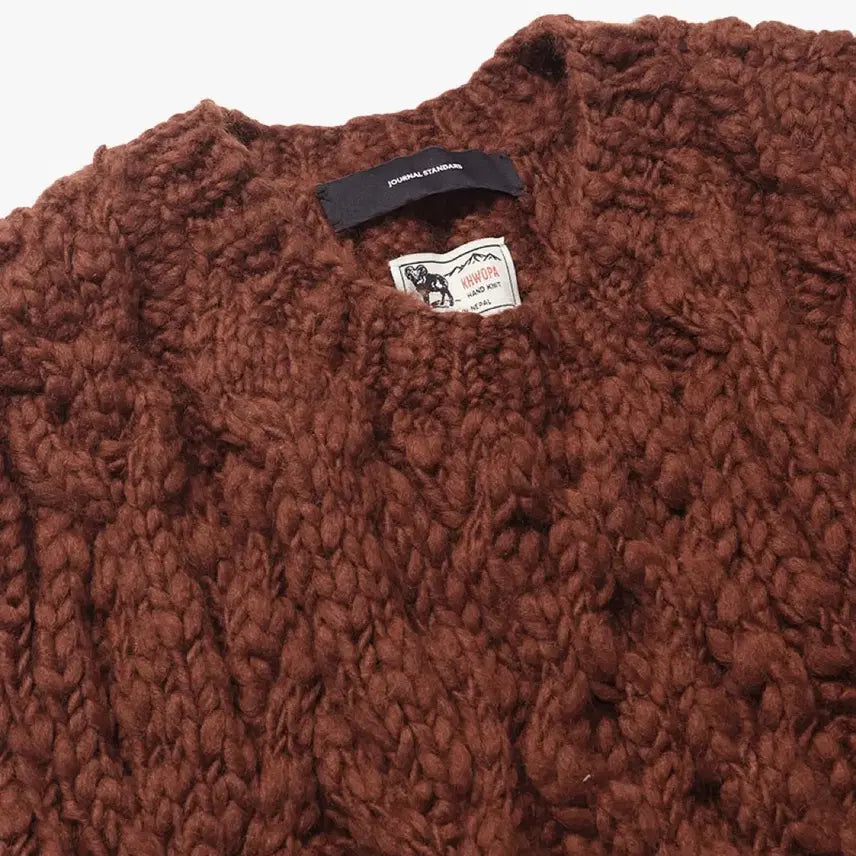 [BUNJANG] Journal Standard Roping Yarn Short Knit Vest / 저널스탠다드 로핑 얀 숏 니트 베스트