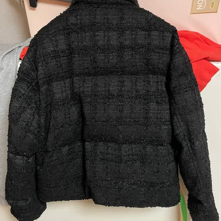 [BUNJANG] Solid Homme Tweed Goose Down Padded Jacket / 25fw 솔리드옴므 트위드 구스다운 95사이즈