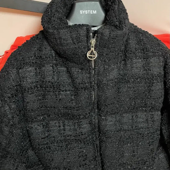 [BUNJANG] Solid Homme Tweed Goose Down Padded Jacket / 25fw 솔리드옴므 트위드 구스다운 95사이즈